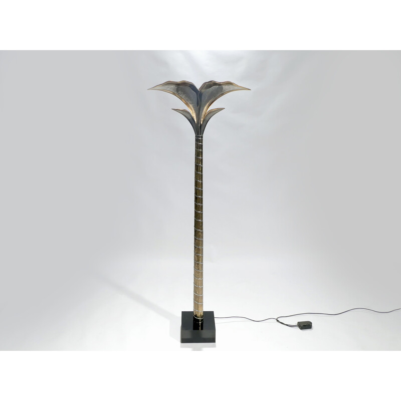 Maison Honoré halogen floor lamp in metal, Henri FERNANDEZ - 1980