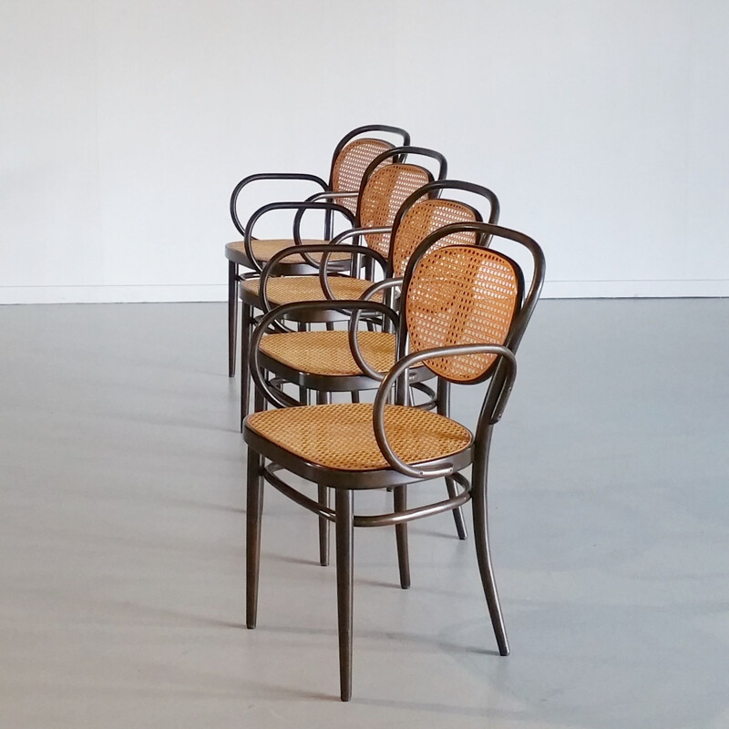 Set of 4 no. 215 chairs by Michael Thonet for Thonet