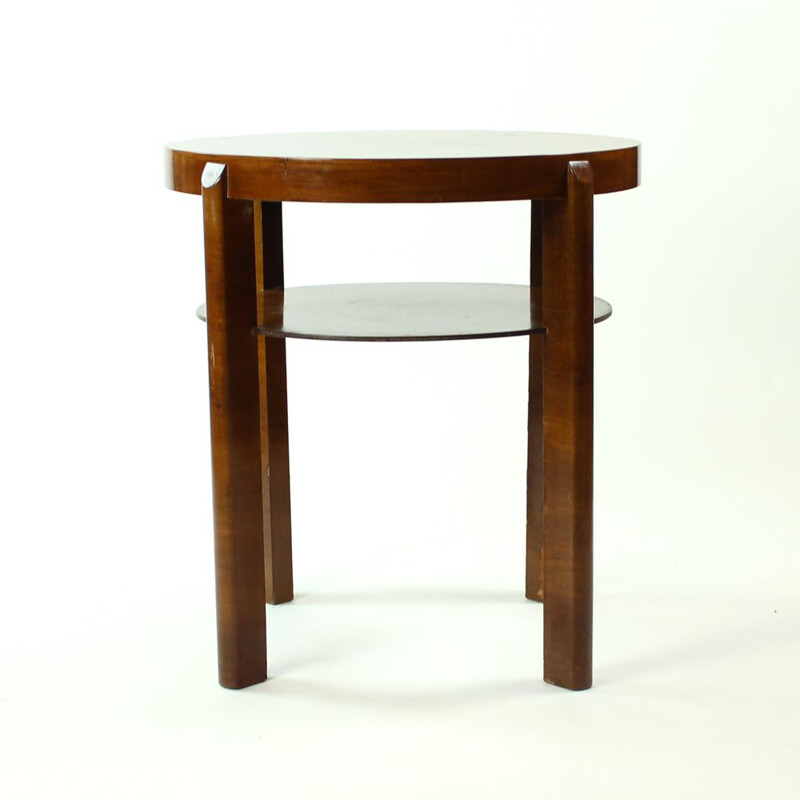 Vintage side table by Jindrich Halabala in walnut