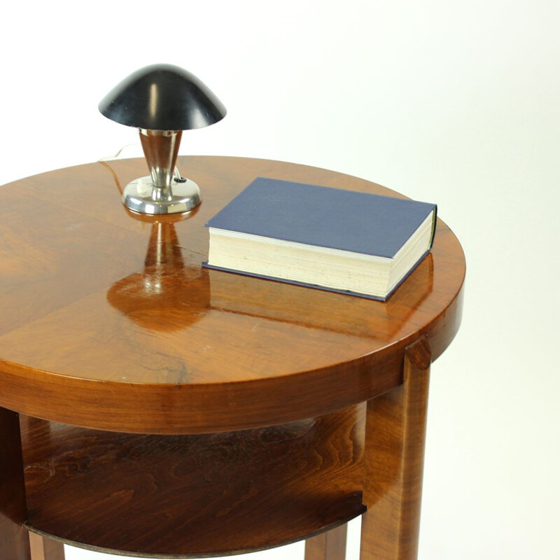 Vintage side table by Jindrich Halabala in walnut