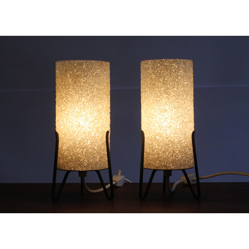 Vintage tripod table lamps 1950s