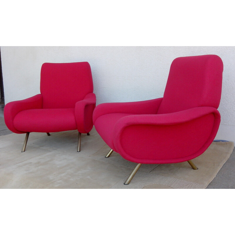 Pair of Lady armchairs, Marco ZANUSO - 1950s