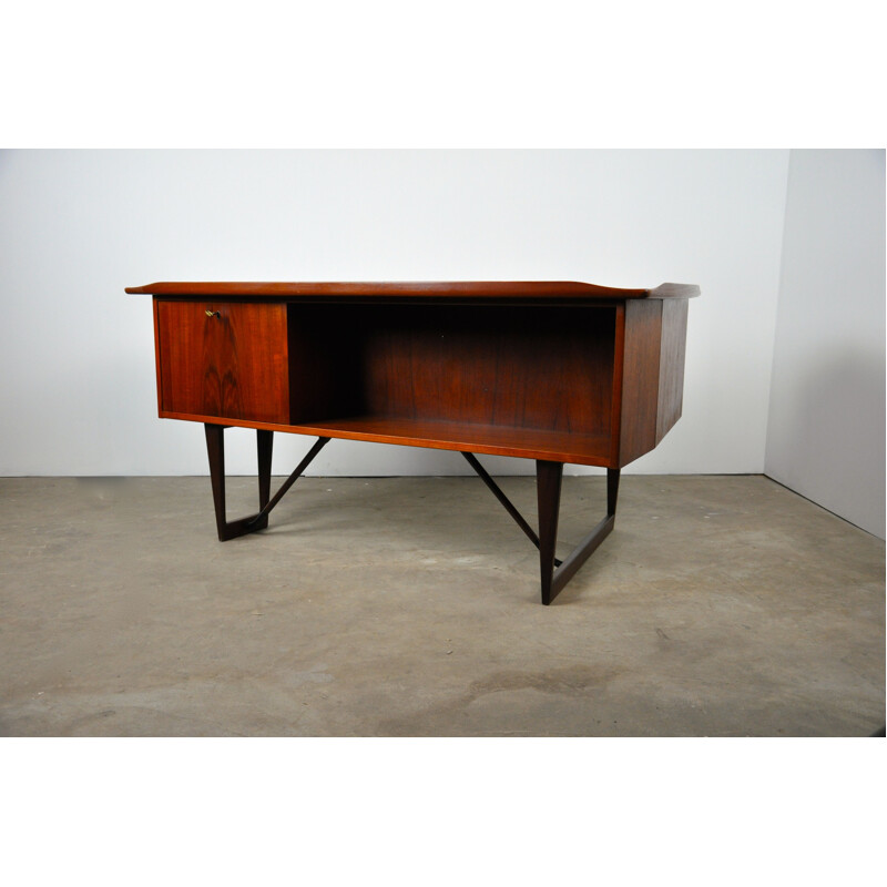 Vintage desk in teak by Peter Lovig Nielsen for Lovig, 1960s