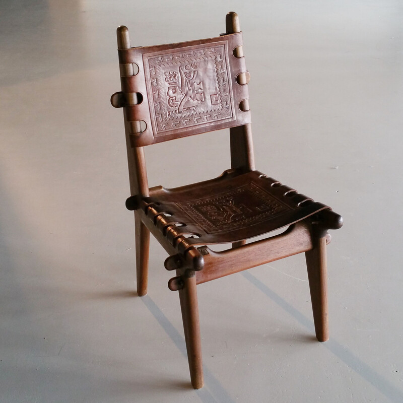 Suite de 6 chaises à repas vintage par Angel Pazmino pour Meubles de Estilo