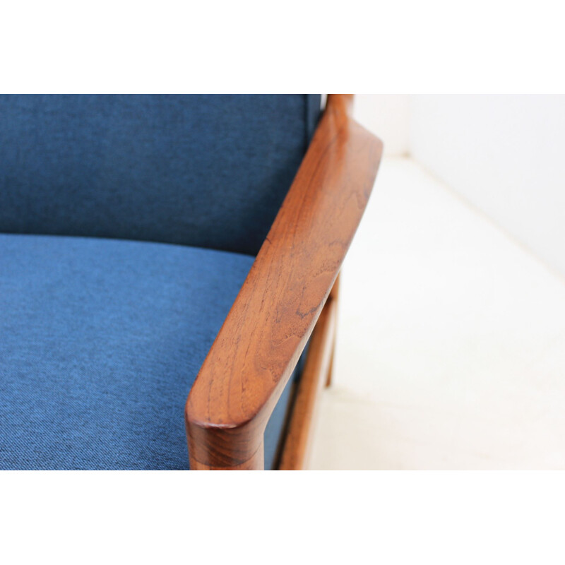 Vintage Danish 3-seater sofa in teak