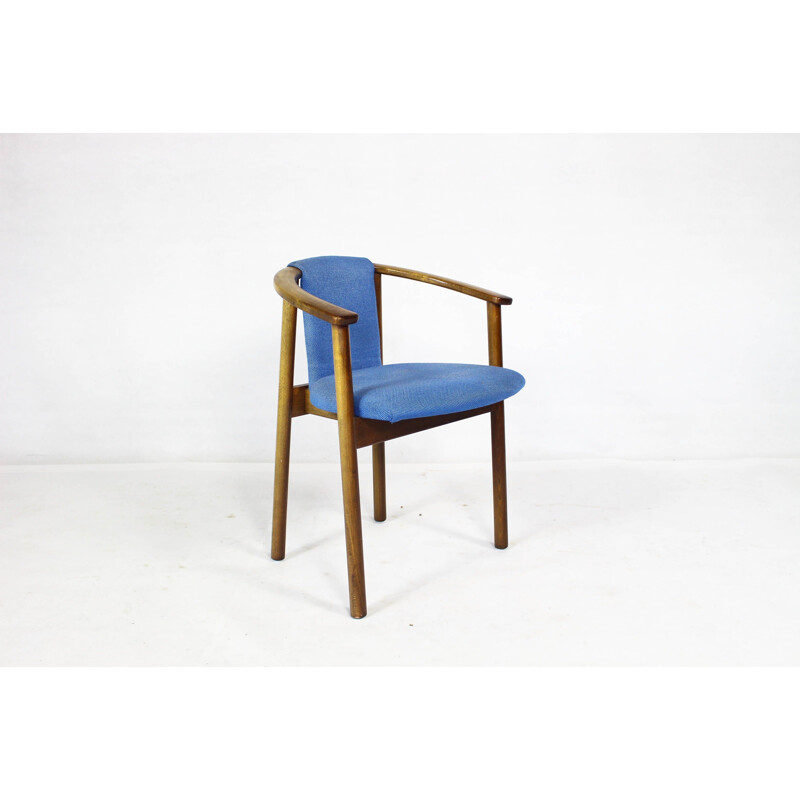 Vintage Danish set of 4 blue chairs