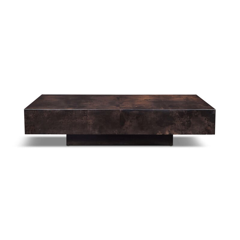 Vintage large coffee table by Aldo Tura