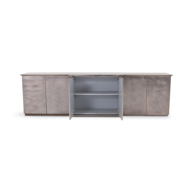 Credenza in Brushed Stainless Steel by Belgo Chrome