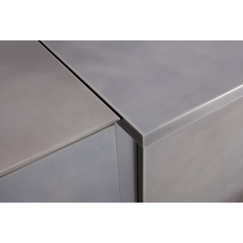 Credenza in Brushed Stainless Steel by Belgo Chrome