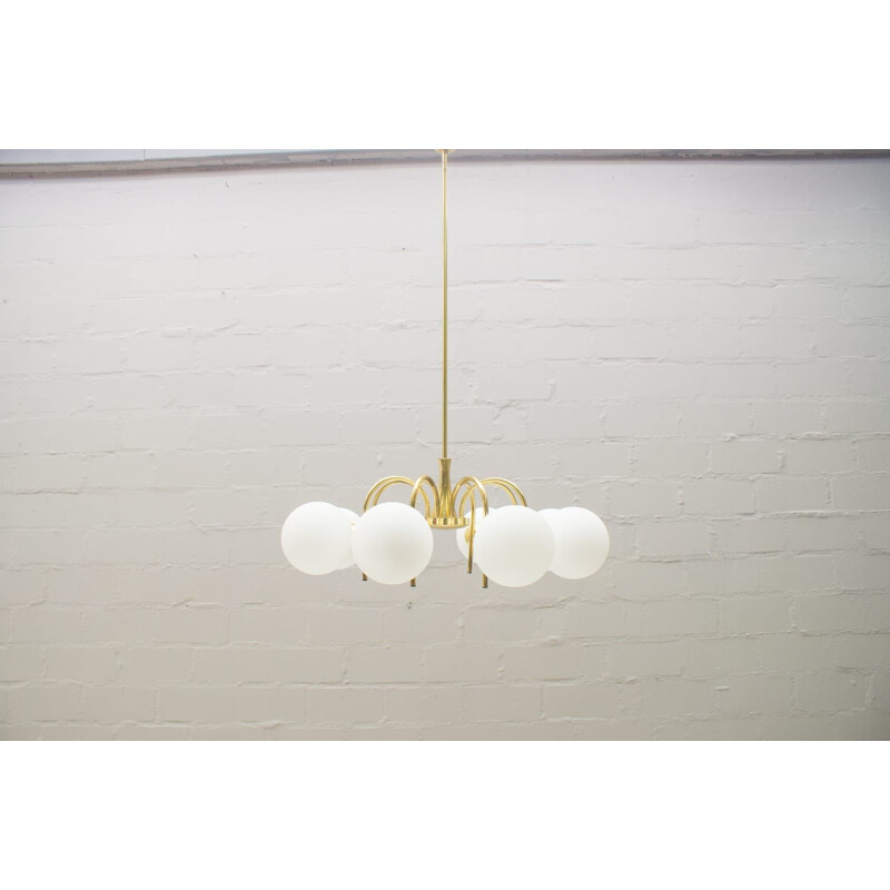 Golden 8-Arm Orbital Hanging Lamp