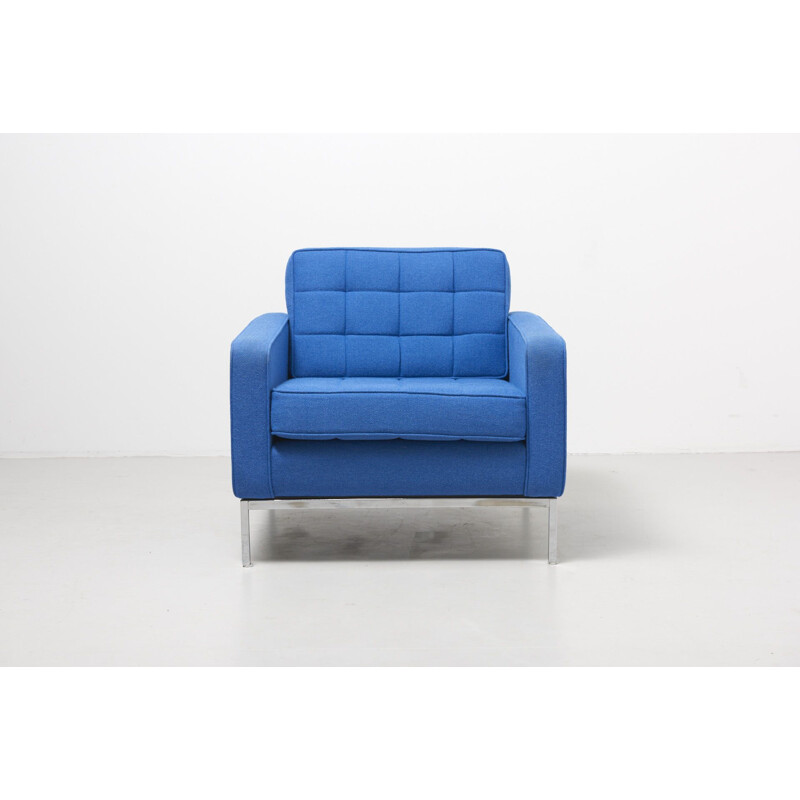 Fauteuil Vintage bleu par Florence Knoll