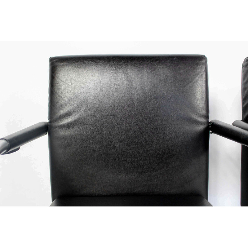 Set di 6 sedie vintage in pelle di Antonio Citterio per Vitra