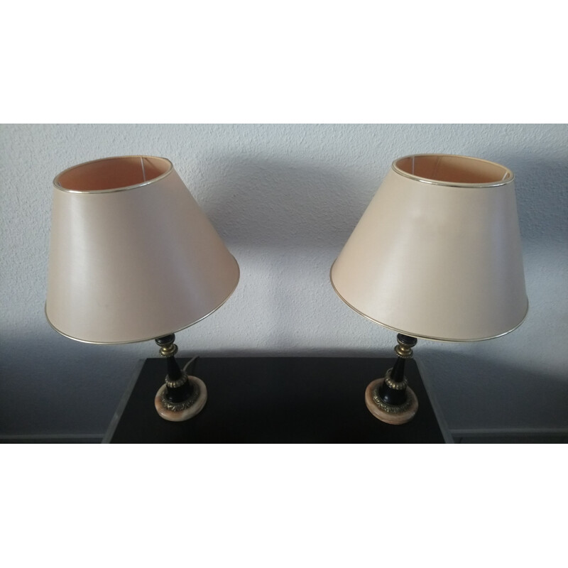 Two vintage table lamp of nightstands 1960