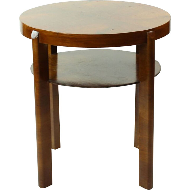 Vintage side table by Jindrich Halabala in walnut