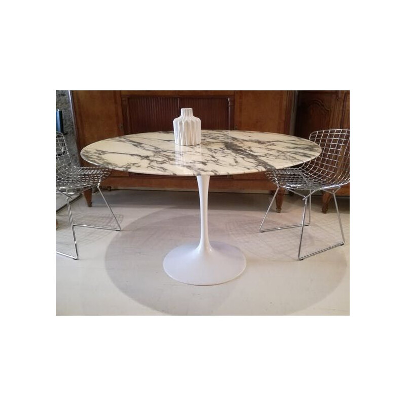 Table tulipe vintage Knoll 120cm par Eero Saarinen