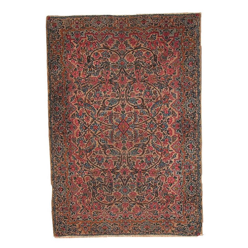 Vintage handmade Persian carpet Kerman