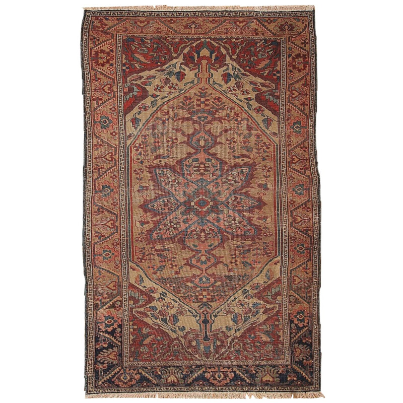 Vintage handmade Persian carpet Sarouk Farahan