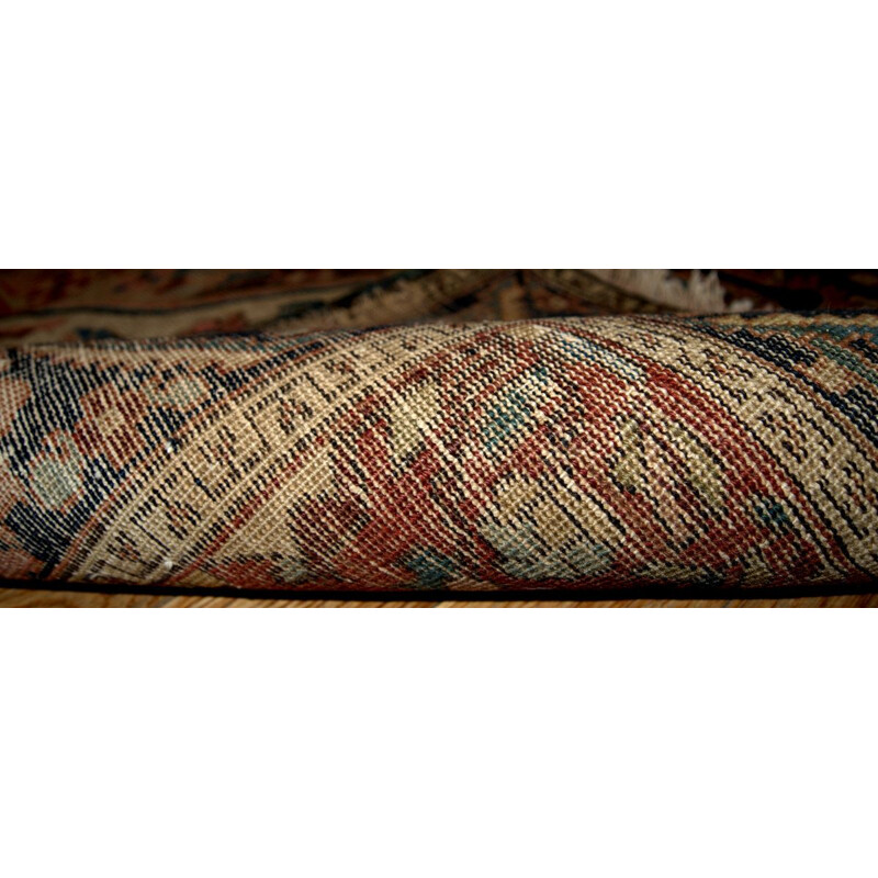 Vintage handmade Persian carpet Sarouk Farahan