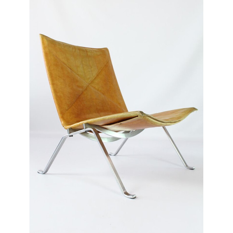 Suite de 2 fauteuils vintage PK22 par Poul Kjaerholm pour Kold Christensen