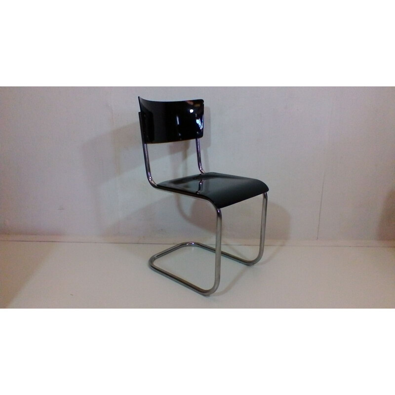 Vintage chair in metal by Jindrich Halabala