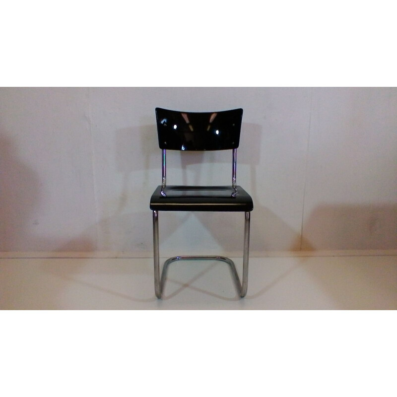 Vintage chair in metal by Jindrich Halabala