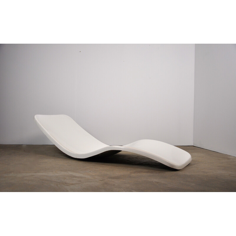 Chaise longue vintage "Eurolax R1" par Charles Zublena pour Les Plastiques de Bourgonnes