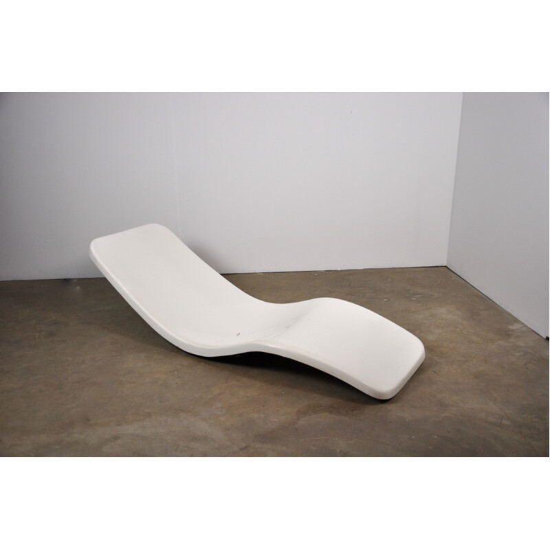 Chaise longue vintage "Eurolax R1" par Charles Zublena pour Les Plastiques de Bourgonnes