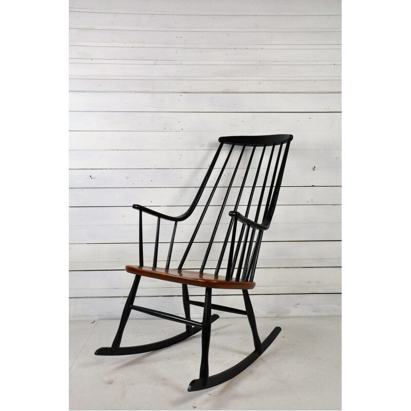 Rocking chair scandinave vintage par Lena Larsson pour Nesto