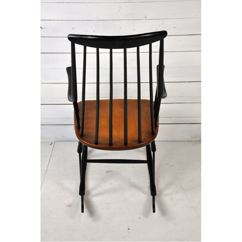 Rocking chair scandinave vintage par Lena Larsson pour Nesto