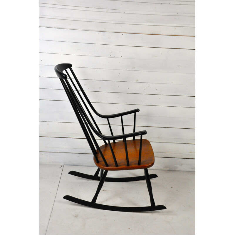 Vintage Scandinavian rocking chair by Lena Larsson for Nesto