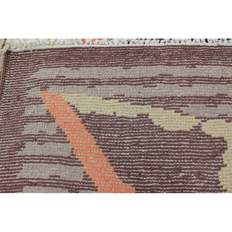 Vintage handbraided Czechoslovakian rug