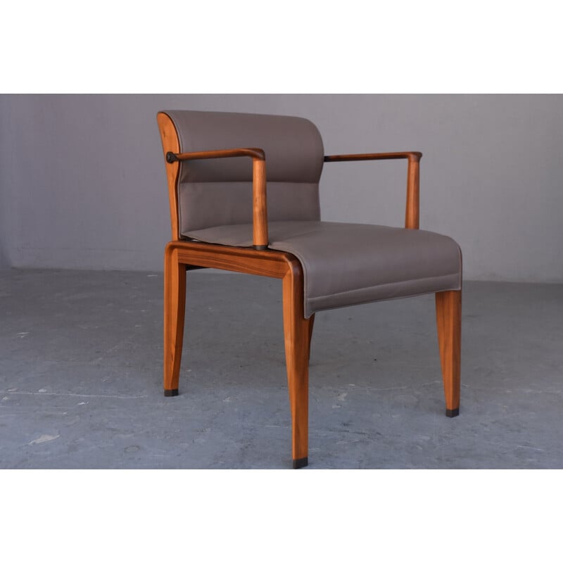 Set of 4 INA armchairs by Chi Wing Lo for Giorgetti