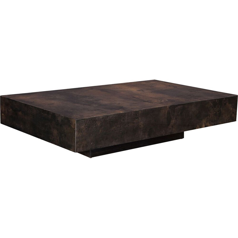 Vintage large coffee table by Aldo Tura