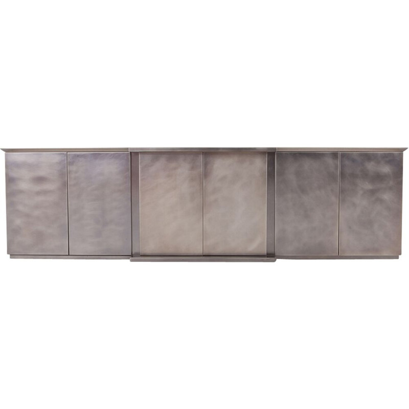 Credenza in Brushed Stainless Steel by Belgo Chrome