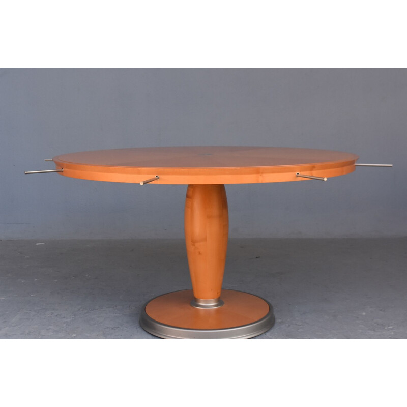 Grande table vintage en érable par Chi Wing Lo