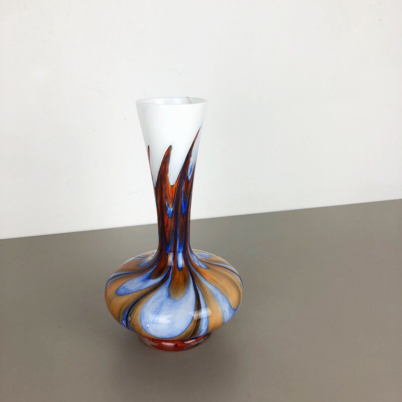 Vintage Florence Italian Vase in opaline by Carlo Moretti