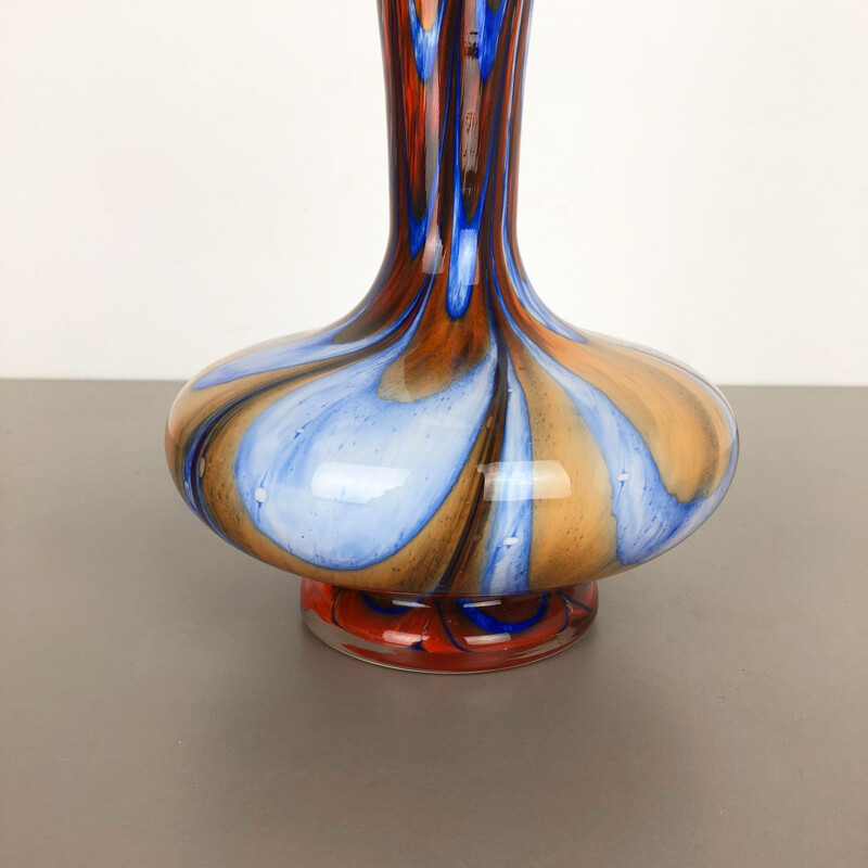 Vintage Florence Italian Vase in opaline by Carlo Moretti