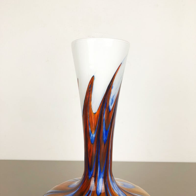 Vintage Florence Italian Vase in opaline by Carlo Moretti