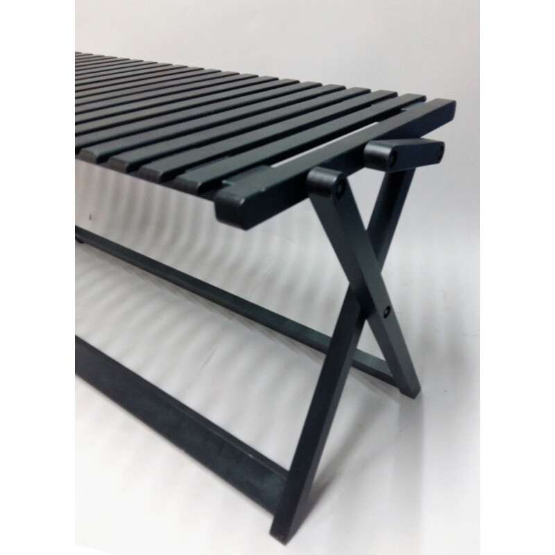 Bench folding black Maple model by Jean-Claude Duboys A5)