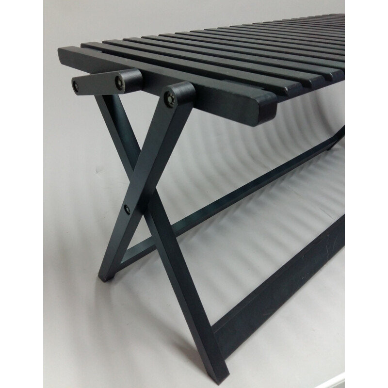 Bench folding black Maple model by Jean-Claude Duboys A5)