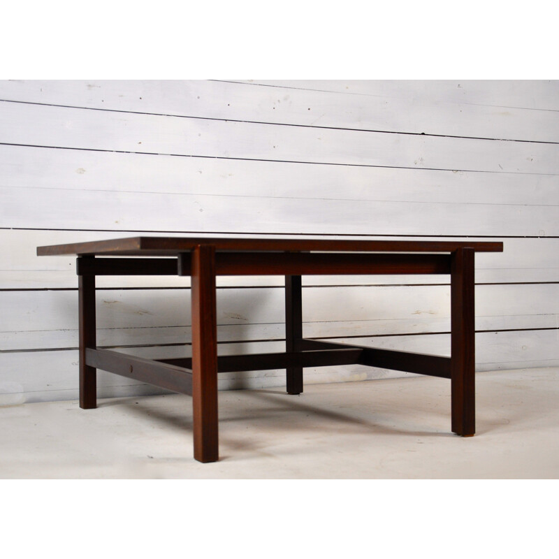 Reversible Vintage cofee table in teak & formica by Pastoe