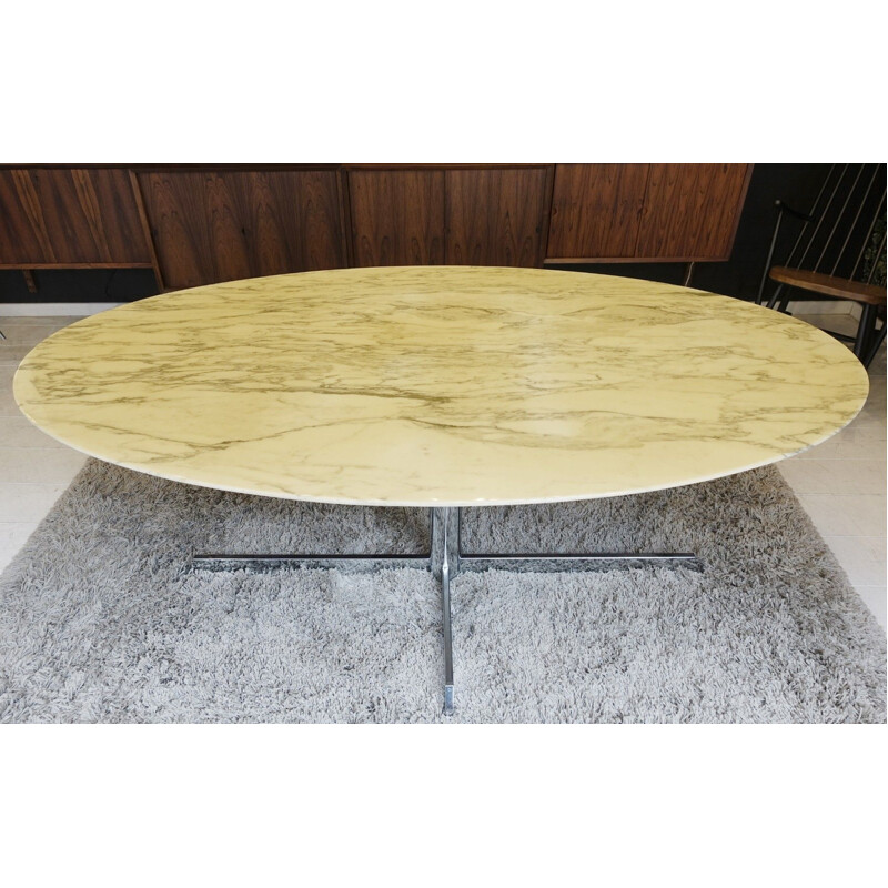 Vintage Roche Bobois Marble Dining Table 1980