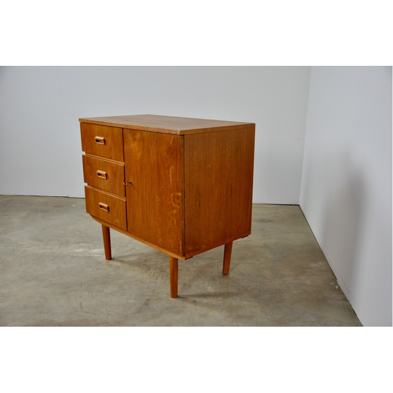 Small vintage sideboard in teak 1970