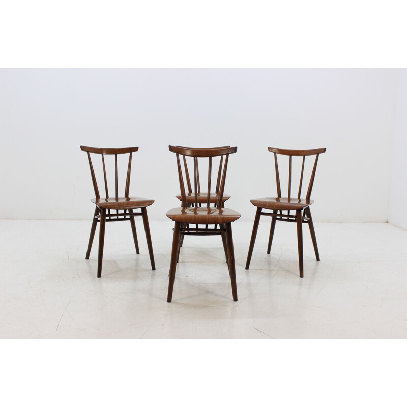 Set of 4 TATRA Czechoslovakia Dining Chairs 1960
