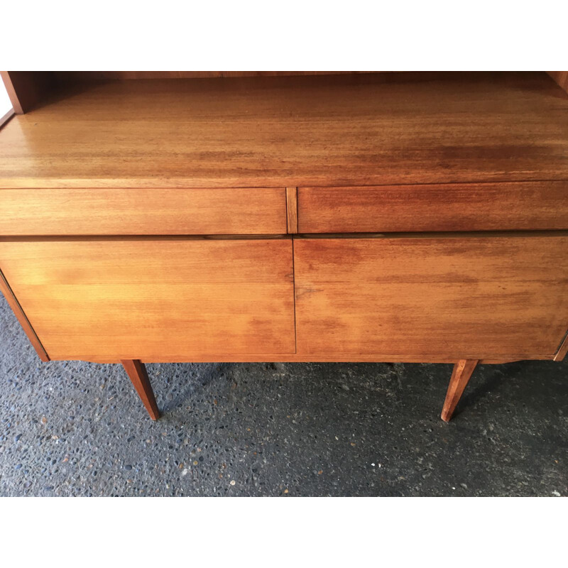 Vintage english teak highboard 1970