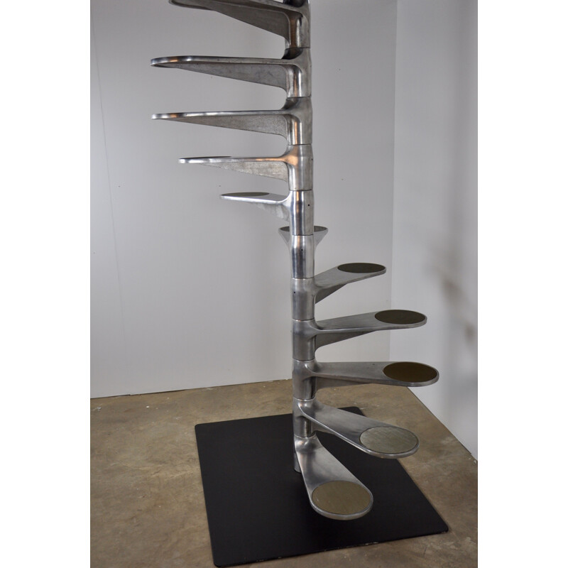 Vintage helicoidal staircase by Roger Tallon for Gallery Lacloche 1980