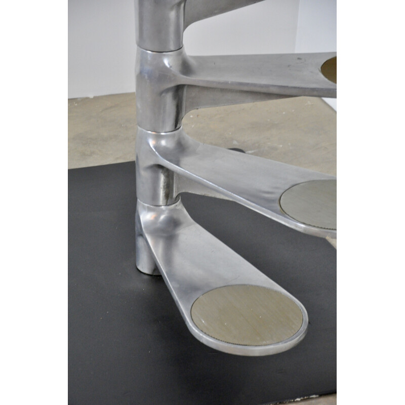 Vintage helicoidal staircase by Roger Tallon for Gallery Lacloche 1980