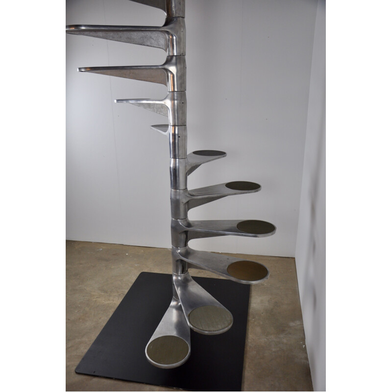 Vintage helicoidal staircase by Roger Tallon for Gallery Lacloche 1980