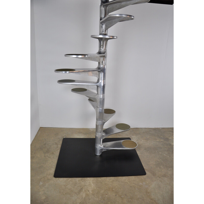 Vintage helicoidal staircase by Roger Tallon for Gallery Lacloche 1980