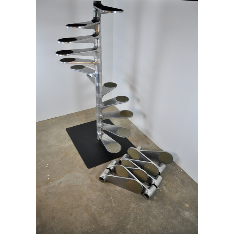 Vintage helicoidal staircase by Roger Tallon for Gallery Lacloche 1980